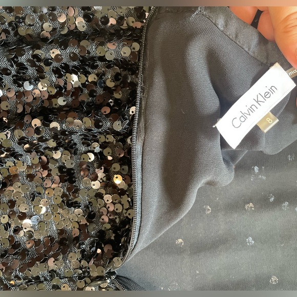 Calvin Klein size 8 sequin Maxi skirt - Picture 3 of 4